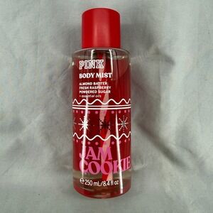 Victorias Secret PINK Jam Cookie Body Mist 8.4oz Holiday Raspberry Almond Scent